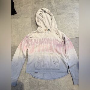 Vintage Havana Pink, purple, white, and Blue Tie-Dye Hoodie